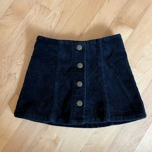 Rylee + Cru black skirt